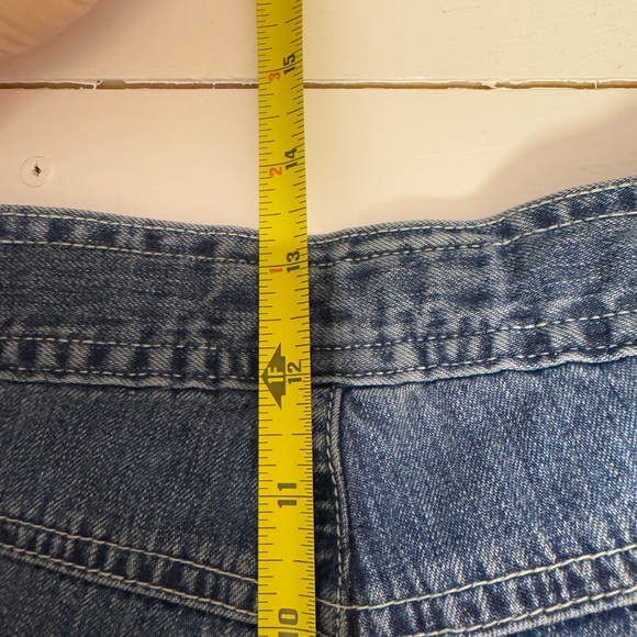 Old Navy Blue Relaxed Fit Jeans with Drawstring Waistband Denim Women’s Size 2 - Picture 15 of 16